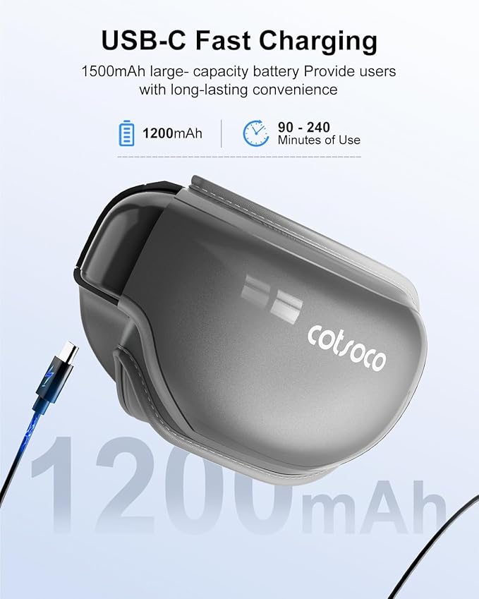 Eye Massager with Heat & Bluetooth Music, Mothers Day Birthday Gifts for Women, Reduce Eye Strain, Headache Relief and Improve Sleep, Eye Care Device for Migraine-Grey