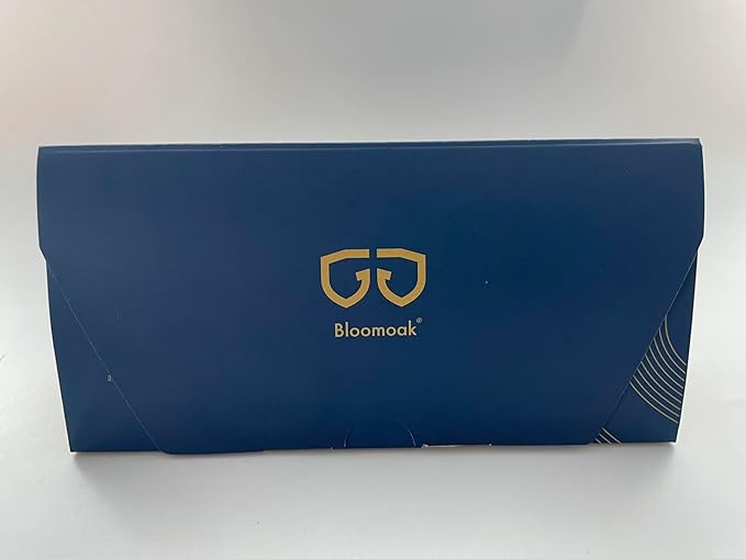 Bloomoak 99% Orange Blue Light Blocking Glasses,Retro Trendy Round Style,Relieve Eye Fatigue,Improve Sleep For Screens/Games