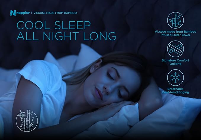 Cooling Pillow for hot Sleepers - Bed Pillows Queen Size Premium Set of 2 - Adjustable Shredded Memory Foam - Medium to Firm Pillows for Back, Stomach & Side Sleepers -Washable Cover