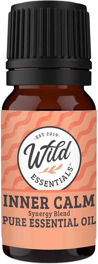 Wild Essentials Tree of Life Essential Oil Diffuser Necklace Gift Set - Includes Aromatherapy Pendant, 24" Stainless Steel Chain, Refill Pads and 10 ml Bottle of Inner Calm 100% Essential Oil