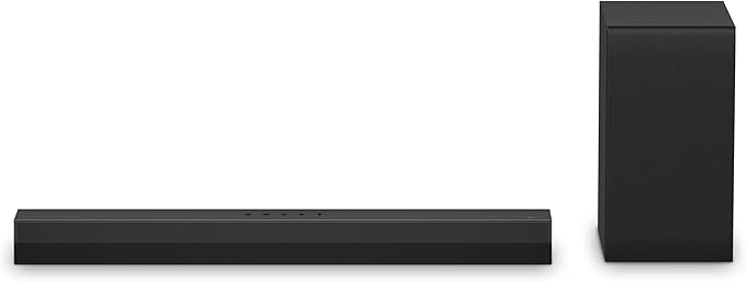 LG S40T 2.1 ch.Soundbar with Wireless Subwoofer, TV Synergy, Wow Interface, AI Sound Pro (2024 New Model)