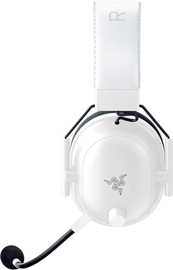 Razer BlackShark V2 Pro Wireless Gaming Headset: Super Wideband Mic - Pro Tuned FPS Profiles - 50mm Drivers - Plush Noise Isolating Earcups - 70 Hr Battery - Bluetooth - for PC, PS5, Switch 2 - White
