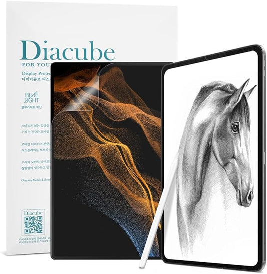 [1+1 Pack Galaxy Tab S10 Ultra 14.6, Paperfeel Screen Protector 1pc + Anti Glare Protector 1pc, Matte Anti Glare Anti Fingerprint Film with Blue Light Cut Filter, Compatible with S Pen