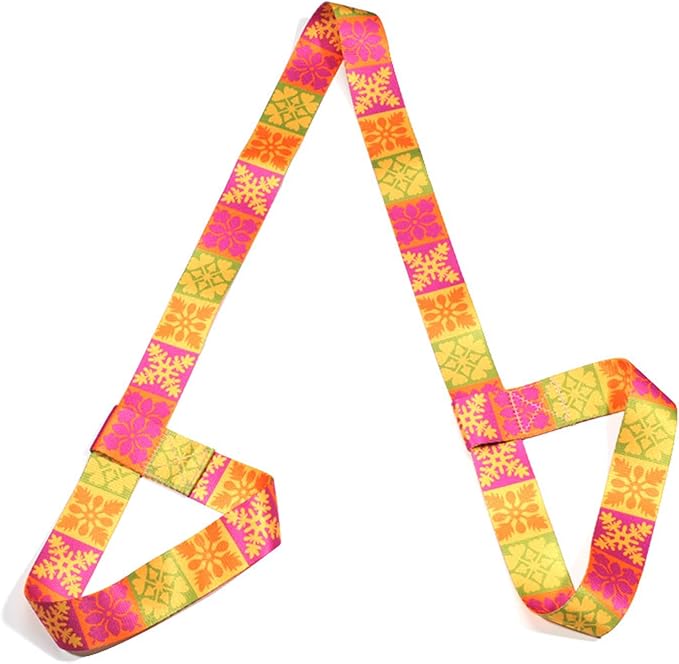 Yoga Mat Carrier Strap, Adjustable Thick Straps Sling for Carrying Large Mats, Stretching Ban