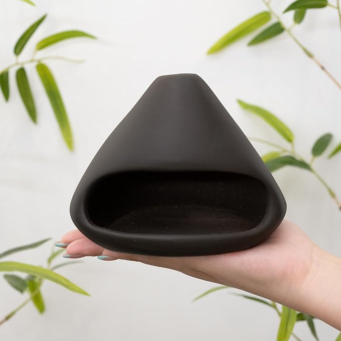 Palo Santo Holder Incense Burner-Zongzi Clay Smudge Bowl with Chimney, Mini Ceramic Fireplace for sage、Cone Burning, Aromatic Home Decor, Ceramic ash Tray, Anxiety Relief Meditation for Women