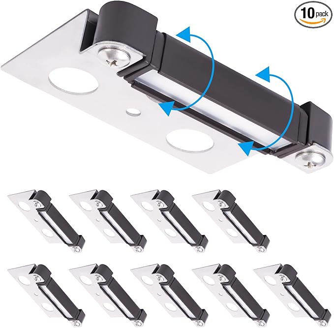 4 Inch LED Hardscape Paver Light, Warm White 2700K, 12V Low Voltage AC/DC, Garden Pathway Light Outdoor IP65 Waterproof 10 Pack