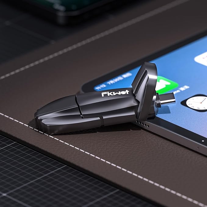 External SSD USB Flash Drive 256GB, Up to 550MB/s 2-in-1 Type C+ USB A USB3.2 Gen2 Solid State Thumb Drive SSD Stick for iPhone 15/16/Android/Windows/Mac/PC/Laptops