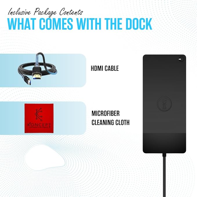 WD19S Dell Docking Station USB-C Dual Monitor with 130W Supply & HDMI Cable (Renewed)