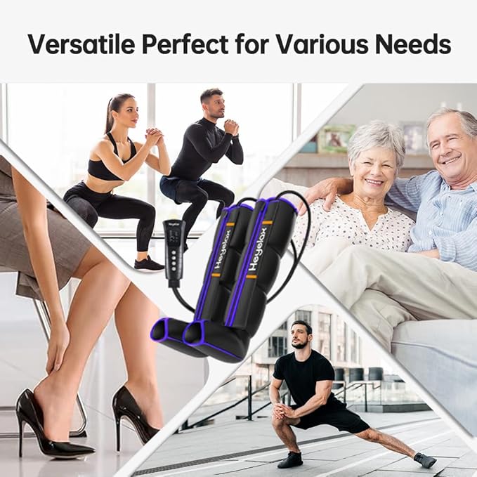 Leg Massager for Circulation and Pain Relief, Recovery Boots for Fast Therapy, Thigh Knee Calf & Foot Massager,Leg Compression Massager as Ideal Gifts for Women Men (Small)