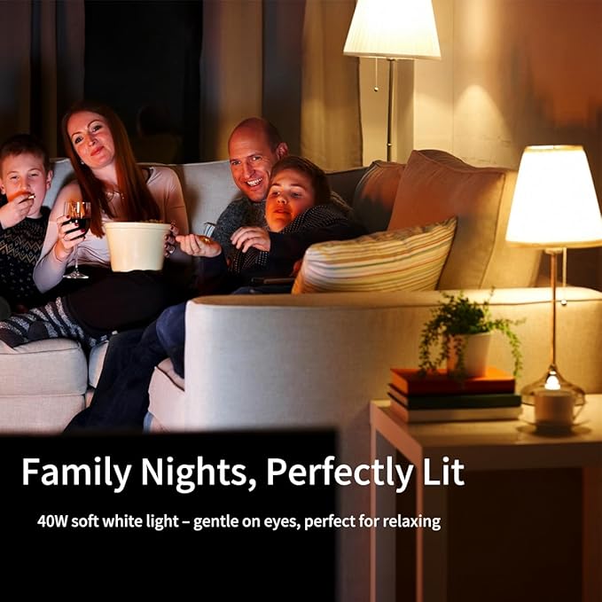 Vgogfly LED Bulb 3W 25 Watt Equivalent Light Bulbs Night Stand Table Lamp Warm White 2700K LED Energy Saving E26 Medium Screw Base for Home Light 4 Pack