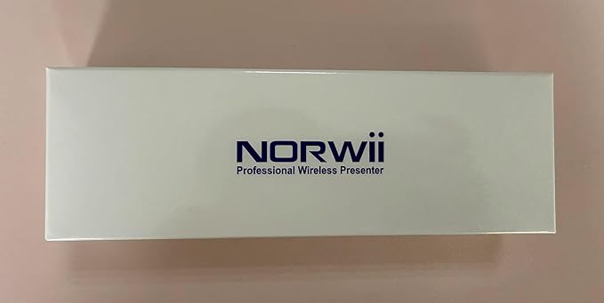 Norwii N95s BLE Presentation Clicker with Digital Pointer for PowerPoint Presentation on TV Screen and Projection Screen, Wireless Presenter Remote with Countdown Timer (Green Light-USB-C)