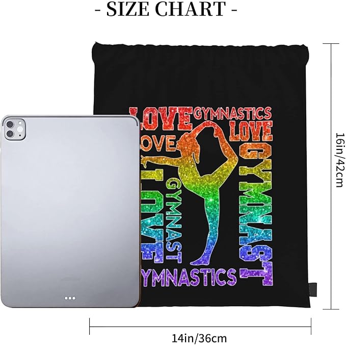 Gymnastics Drawstring Backpack Gym String Bag Drawstring Sackpack Sport For Womens Mens