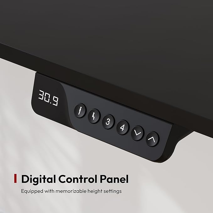 SANODESK Electric Standing Desk 63x28 Inch Height Adjustable Stand Up Desk Home Office Computer Workstation Sit Stand Home Office Desk with Splice Board (Black Frame + Black Top)