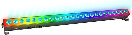 LED Stage Wash Light Bar - 150W DJ Light Bar with RGBW High-Lighted & RGB Aura Effect - Uplights for Events with DMX Control,Sound Activated,Auto Play, Master Slave for Event Party Church Wedding
