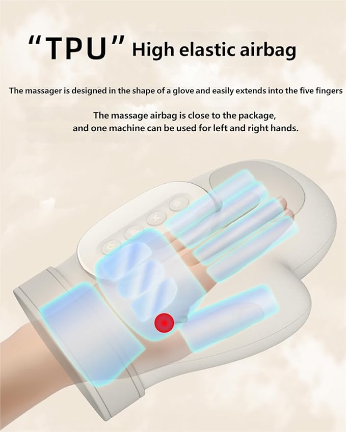 Vivoir Hand Massager, Neurivo Relivio Hand Massager for Arthritis & Carpal Tunnel, with Heat Compression,3-Mode 5-Level Intensities 2-Hour Battery Life,15-Min Timer Massage, Rechargeable (2PC)