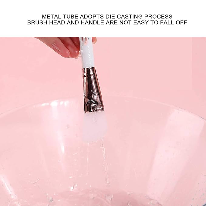 10pcs Silicone Mask Brush, Flexible Mud Mixed Brush, Hairless Face Mask Brush Applicator for Facials, Mud, Clay Mask, DIY, Modeling Mask, Wholesale Business