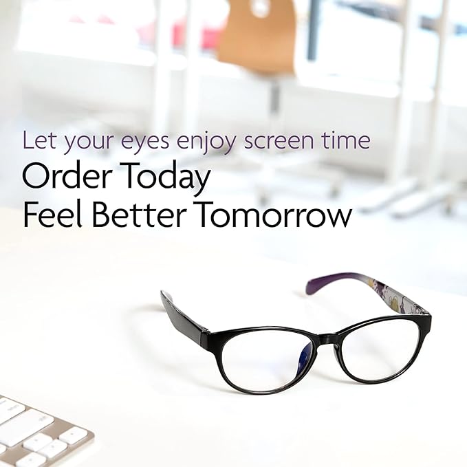 Prospek Blue Light Flasses for Women I Lightweight I Durable Frame for Computer with Anti-glare to Reduce Eyestrain I CATEYE