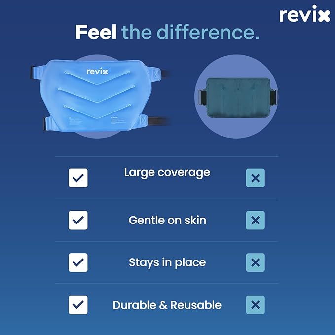 REVIX Extra Large Cold Pack for Hip Replacement, Reusable Ice Pack for Hip Flexor, Post-Workout Recovery, After Hip Surgery Must Have