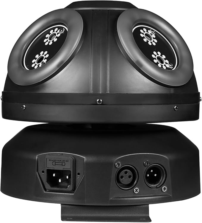 Magic Ball DJ Lights RGB Beam Effect Moving Head Light, Infinite Rotation with DMX Control and Sound Activated Disco Lights