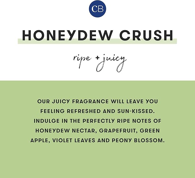 Capri Blue Candle - Modern Marble Jar Candles - Luxury Candles for Home Scented - Soy Candle Blend - Long Lasting - Honeydew Crush Scented (19 oz)