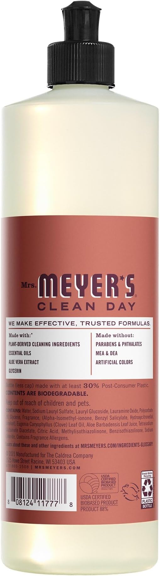 Mrs. MEYER'S CLEAN DAY Dish Soap, Fall Leaves Scent, 16 fl oz (Pack of 3)