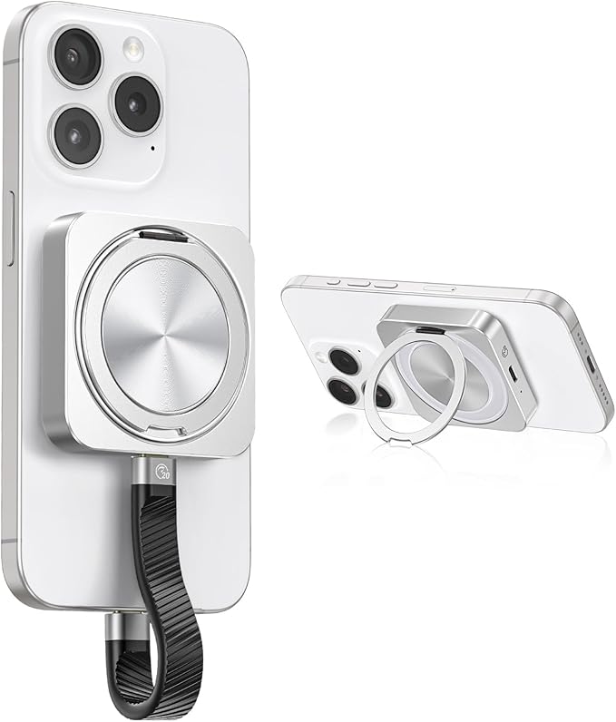 ORICO 512GB Magnetic External SSD with Kickstand, Up to 2000MB/s, 4K ProRes HDR Record and Store, Aluminum Alloy, MagSafe Portable SSD for iPhone 16 Pro Max, Tablet, Computer - CZ20PLUS