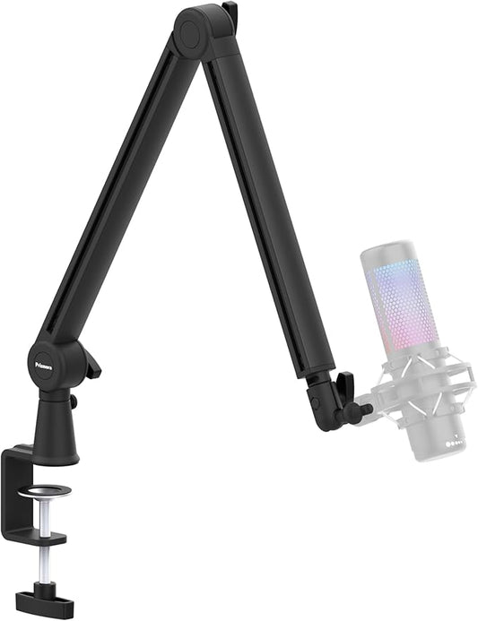 Mic Arm, Premium Microphone Boom Arm with Cable Management, 360°Rotatable Boom Arm, Mic Boom Arm for Streaming, Gaming, Podcasts, Home Office, Recording