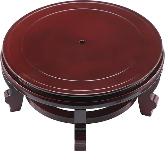 Wooden Planter Stand Indoor Chinese Vase Fishbowl Display Stands Asian Vase Pot Stands Traditional Stands for Home Indoor Plants Outdoor Decoration(15.75 Inches)