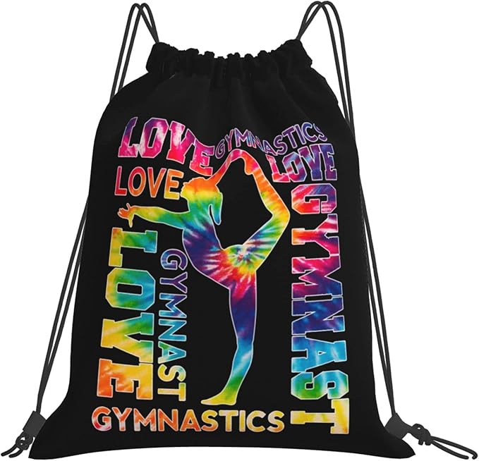 Gymnastics Drawstring Backpack Gym String Bag Drawstring Sackpack Sport For Womens Mens