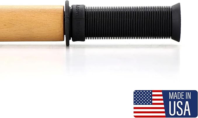 Tiger Tail ReGreen 18" Wood Roller - Handheld, Deep Tissue Wood Roller, Body Massage and Myofascial Release Tool for Legs, Neck, Calves, Thighs, Shins & Back, Made in USA