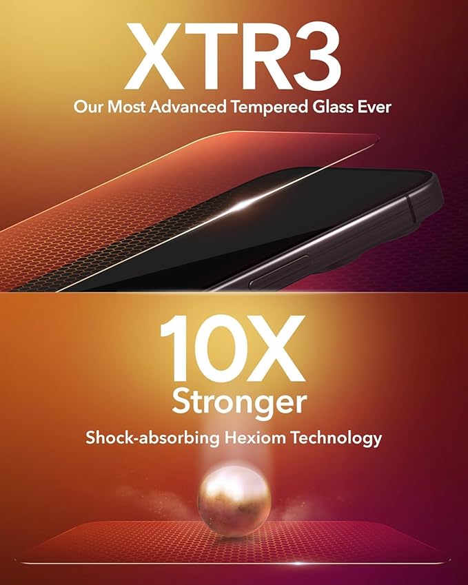 ZAGG Glass XTR3 iPad Pro 11" (M4) Screen Protector - Advanced Hexiom Impact Technology, Recycled Glass, Blue Light Filter, Anti-Reflective, Easy Install, Protect Your Eyes & Screen