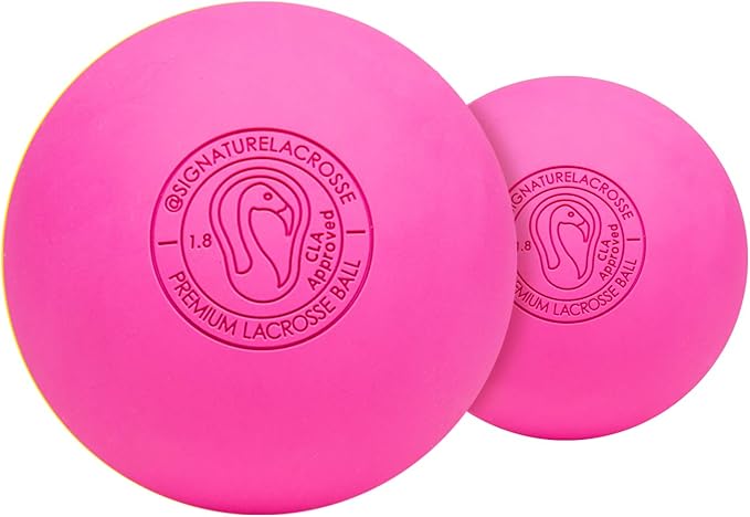 Signature Lacrosse Ball Set - Packs of 2, 4, 8, 12, and 120 - No Chemical Smell Massage Balls, Myofascial Release Tools, Back Roller, Muscle Knot Remover