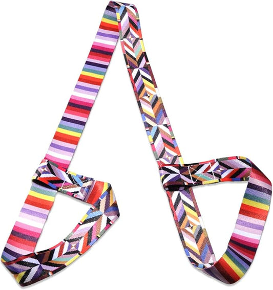 Yoga Mat Carrier Strap, Adjustable Thick Straps Sling for Carrying Large Mats, Stretching Ban
