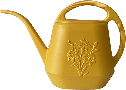 Indoor/Outdoor Watering Cans - 1 Gallon Plastic Pots with Handle - Durable Devices for House Plants, Succulents, Bonsai & Garden Flowers