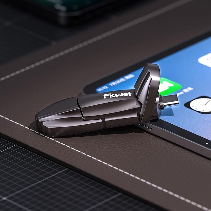 FU388 External Solid State Drive, Up to 1000MB/s for Data Storage,Dual-Port Stick Design with USB-A & Type-C Expansion of Storage for iPhone 15/16 /Android/PC/Mac/Laptop