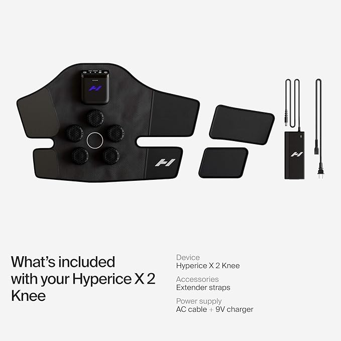 Hyperice X 2 Knee Advanced Heat and Cold Contrast Therapy - Pain and Inflammation Relief - Provides Increased Range of Motion - FSA/HSA Eligible