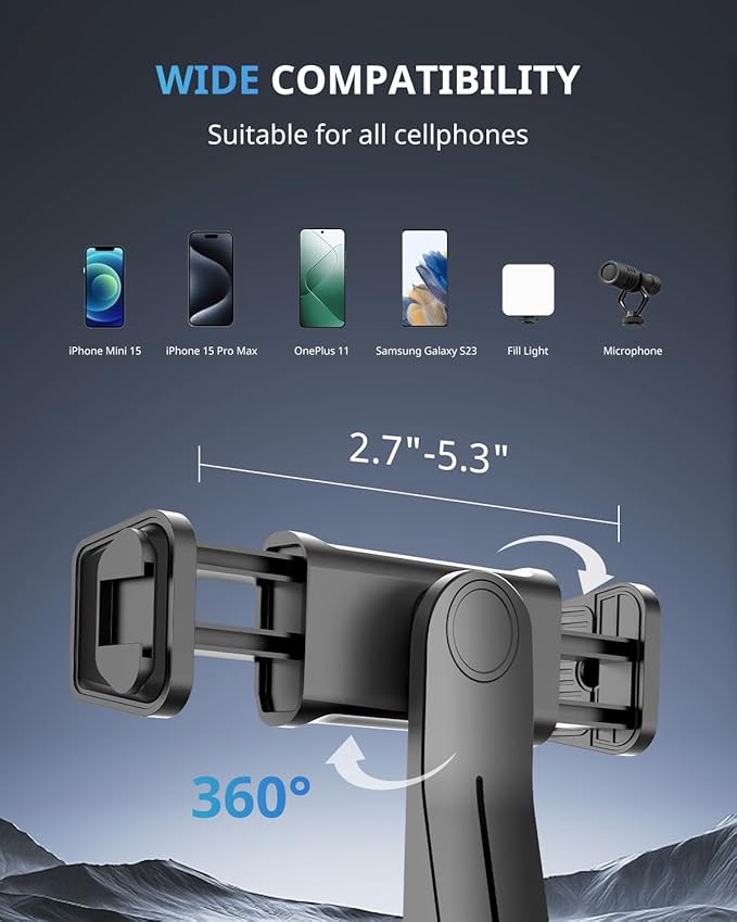 UBeesize 12 inch Ring Light with Stand, Selfie Ring Light with 50" Extendable Tripod Stand & Phone Holder for Live Stream/Makeup/YouTube Video