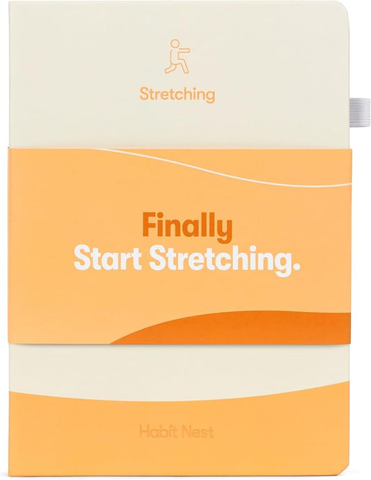 The Stretching Sidekick Journal by Habit Nest. Guided Stretching Routines to Keep You Flexible, Energized, and Live Comfortably. 66 Stretching Routines that only take 15-20 mins a day. Turn Motivation