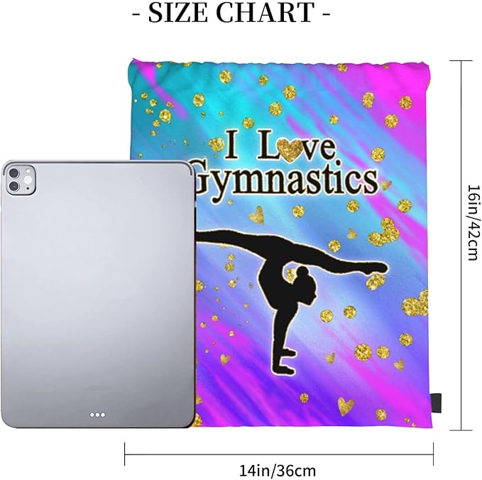 Gymnastics Drawstring Bags Adjustable Sports Gym Bag Drawstring Backpack Water Resistant String Bag Party Favors Bags