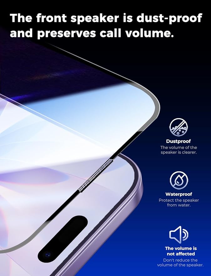 MAGIC JOHN 2 Pack for iPhone 17 6.3 inch Tempered Glass Screen Protector, Auto Dust-Elimination, Bubble Free, HD Clear, Easy Installation,iPhone 17 6.3''