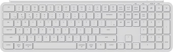 Keychron B6 Pro Full-Size Ultra-Slim Wireless ZMK Custom Keyboard, Triple-Mode 2.4 G/Bluetooth 5.2/Wired Programmable, Lightweight Quiet Key with Numeric Keypad for Mac/Windows, Ivory White