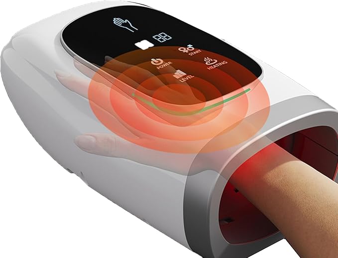 Hand Massager with Heat and Compression, Electric Cordless Hand Massager for Arthritis and Carpal Tunnel, Pressure Point Therapy with Heat Gifts for Women Men