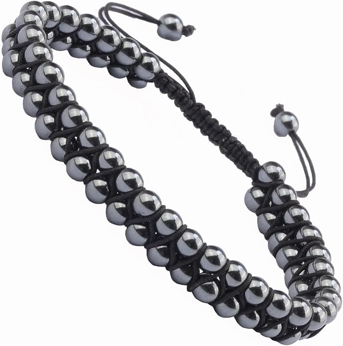 MASSIVE BEADS Double Layer Natural Chakra Healing Power Crystals Macrame Bracelet Yoga Stone Beads Gemstone Meditation Relax Anxiety Bangle for Unisex Women Men