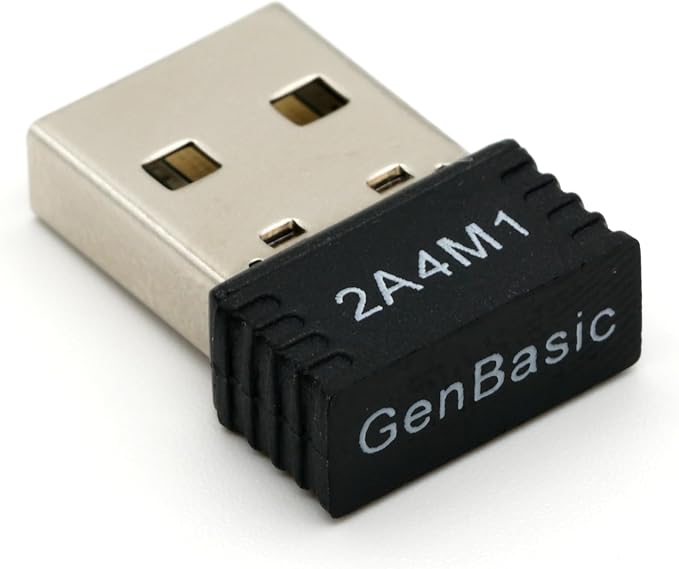 WiFi 4 USB Nano Wireless Network Dongle Adapter for Linux (Black)