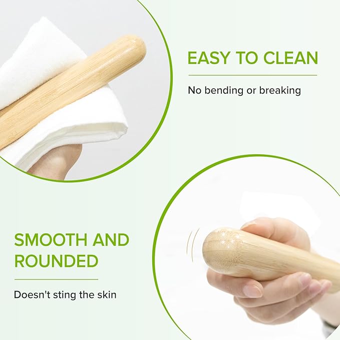 7Pcs Bamboo Massage Sticks Tools Hot and Cold theapy Poles