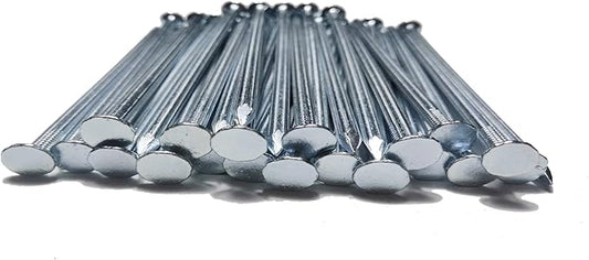 Metal Stakes, 8 Inch 50Pcs Galvanized Landscape Spikes,Garden Nails for Turf,Weed Barriers,Tent and More (50)