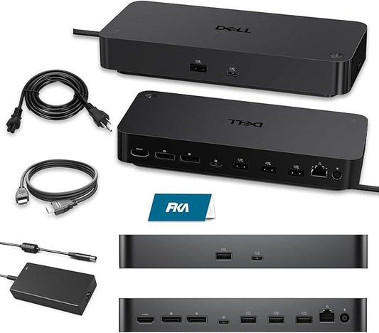Dell Pro Smart SD25 Docking Station, Performance Dock Support for up to 4 displays - 3 Year Warranty, SD25 with 180W Power Adapter + 130W Power Delivery + HDMI Cable