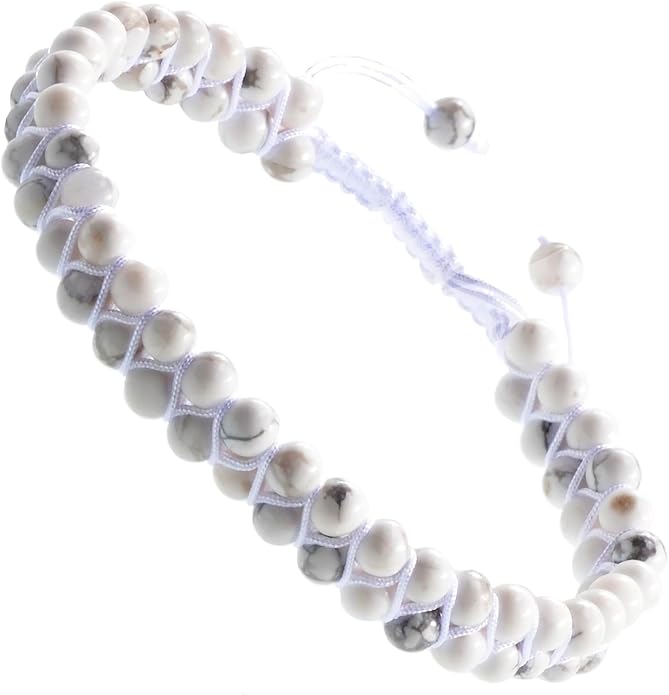 MASSIVE BEADS Double Layer Natural Chakra Healing Power Crystals Macrame Bracelet Yoga Stone Beads Gemstone Meditation Relax Anxiety Bangle for Unisex Women Men