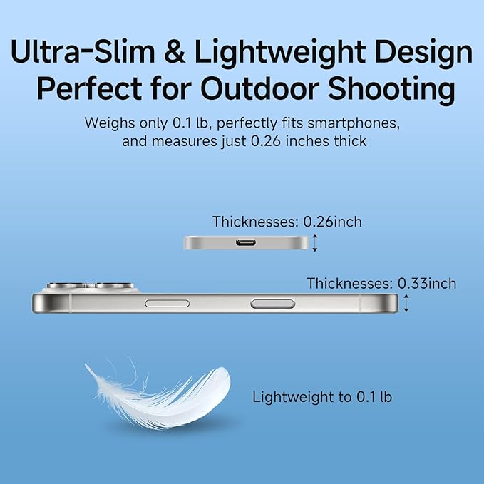 500GB Magnetic External SSD,2000MB/s Type-C USB 3.2 Gen 2x2 Portable SSD,Ultra-Slim External Hard Drive,4K ProRes Recording & Store,External Solid State Drive for iPhone15/16/Android/PC/Mac -PS2005