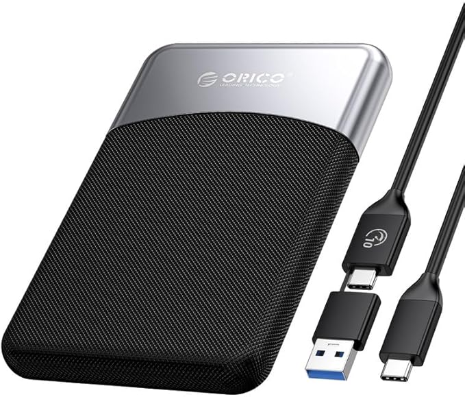 ORICO 4TB External SSD with 2 in 1 USB C Cable, Portable Solid State Drive USB 3.2 Gen 1 Up to 460MB/s, Dust and Drop Resistance, Reliable Storage for USB-C Smartphone, PC, Tablet, Labtop - M25PRO